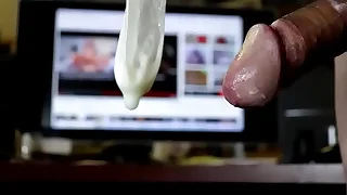 Wicked Big Titty MILF getting Outlook Fucked, a HUGE COCK in will not hear of Asshole, I cum inside my Condom.